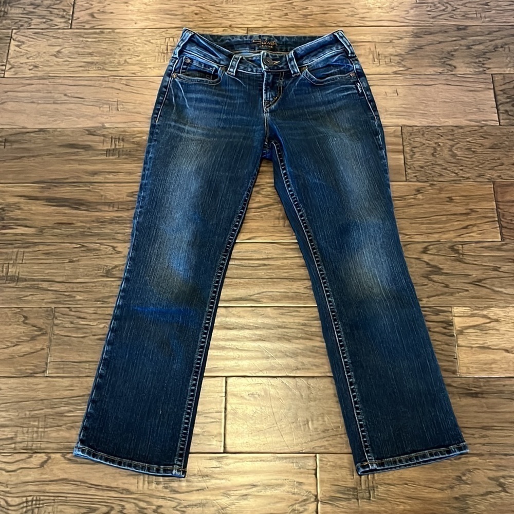 Silver Jeans Suki Capri Mid Rise Size 27